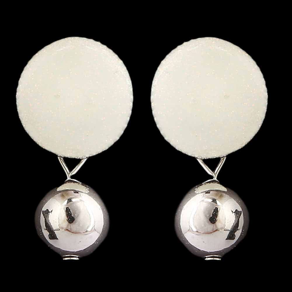Women's Ear Tops - Off White, Women, Earrings & Tops, Chase Value, Chase Value