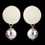 Women's Ear Tops - Off White, Women, Earrings & Tops, Chase Value, Chase Value