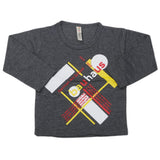 Boy's Full Sleeves T-Shirt - Dark Grey, Kids, Boys T-Shirts, Chase Value, Chase Value