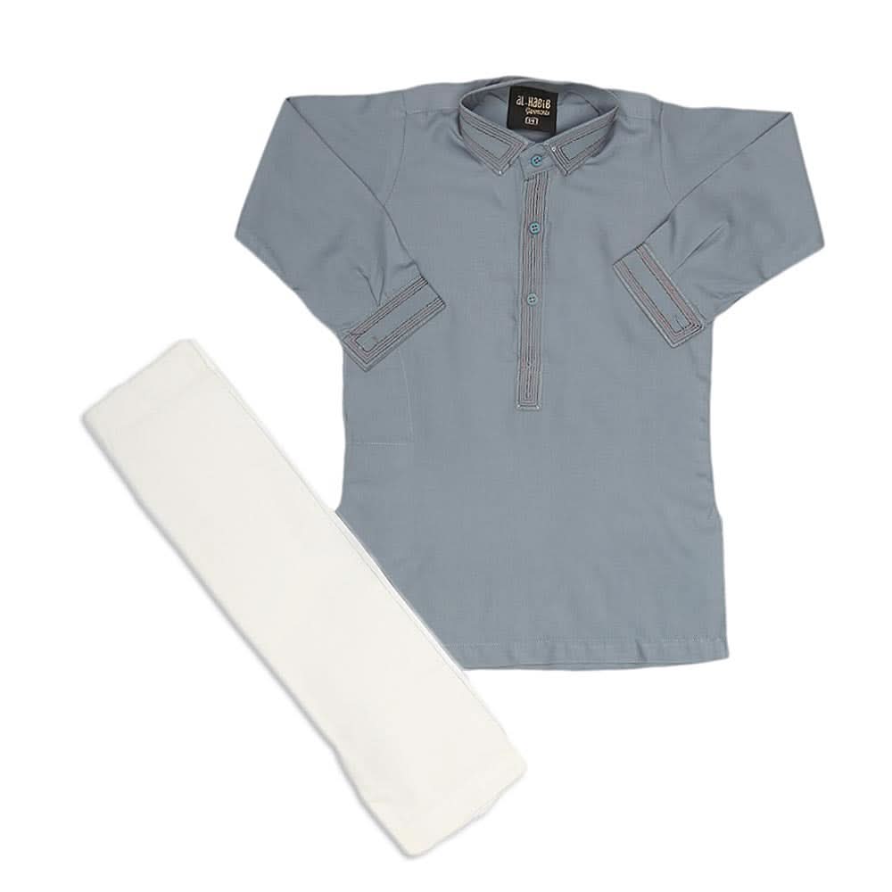 Boys Embroidered Shalwar Suit - Blue, Kids, Boys Shalwar Kameez, Chase Value, Chase Value