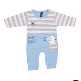 Newborn Boys Full Sleeves Romper - Blue, Kids, New Born Boys Rompers, Chase Value, Chase Value