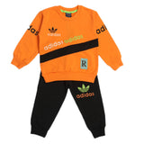 Boys 2Pcs Full Sleeves Suits - Orange, Boys Sets & Suits, Chase Value, Chase Value