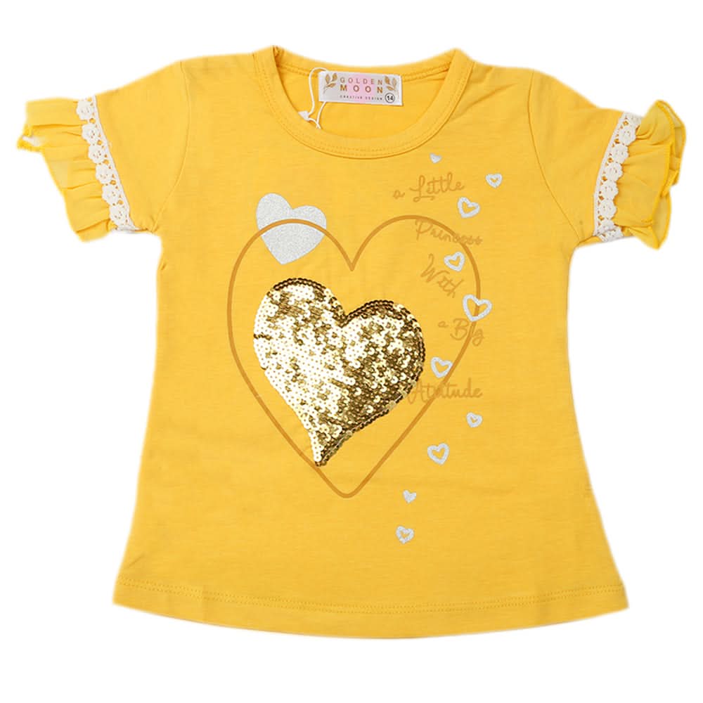 Girls T-Shirts - Yellow, Girls T-Shirts, Chase Value, Chase Value
