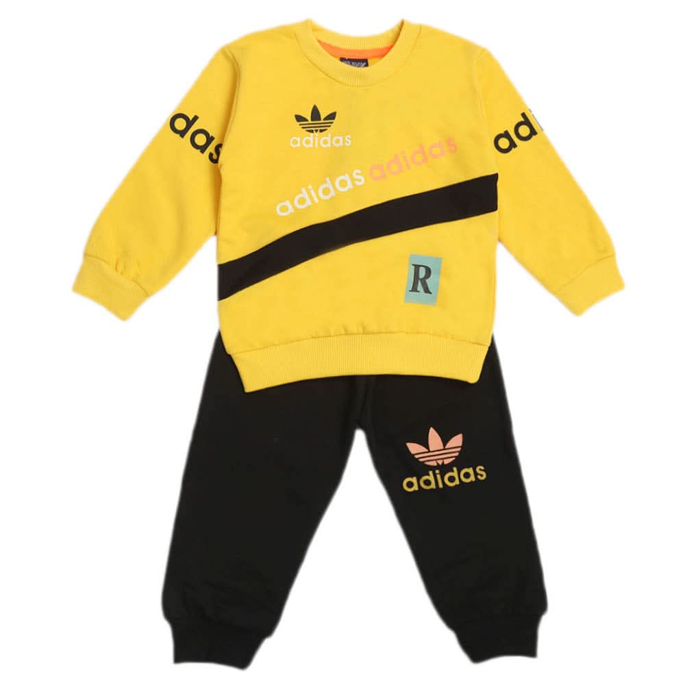 Boys 2Pcs Full Sleeves Suits - Yellow, Boys Sets & Suits, Chase Value, Chase Value