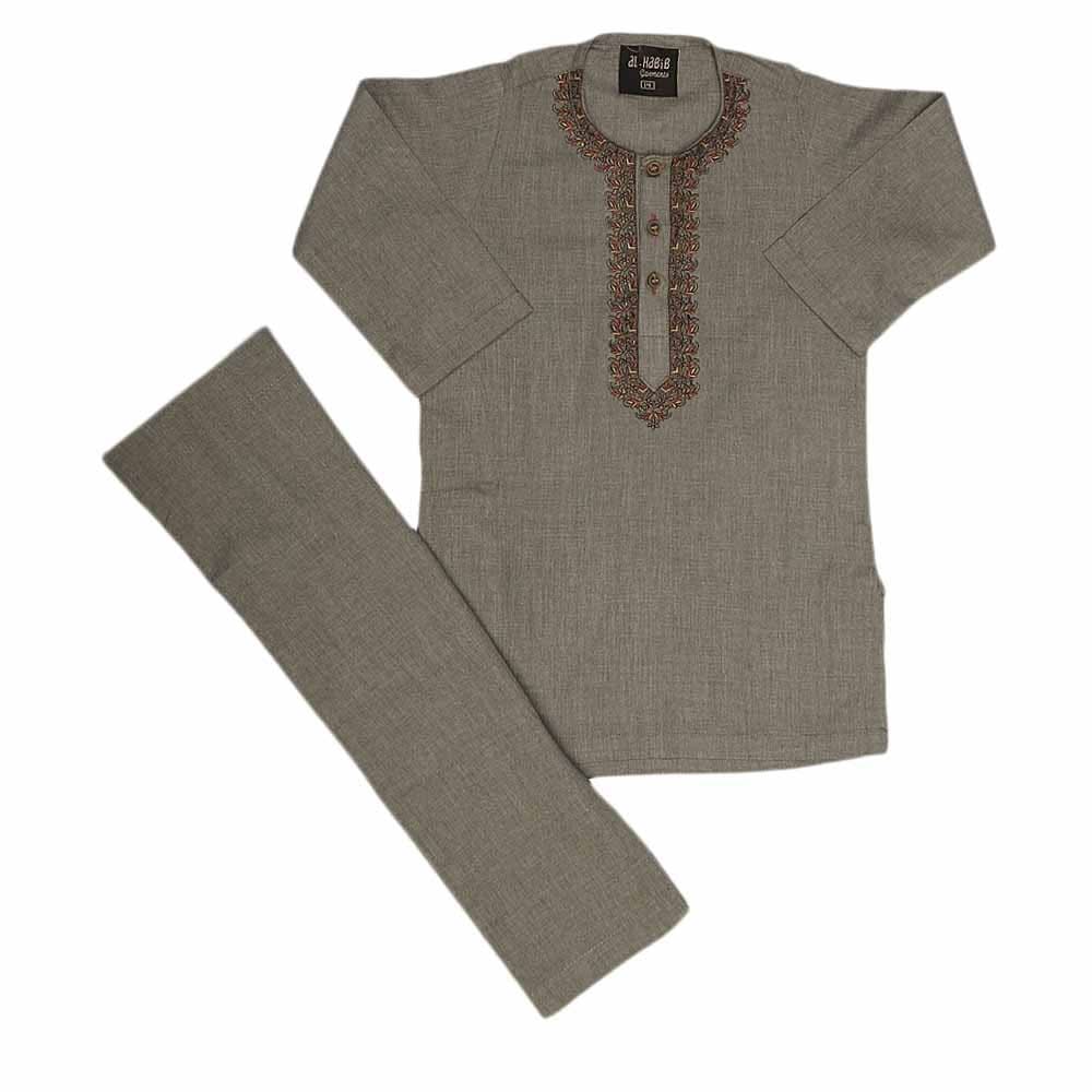 Boys Embroidered Shalwar Suit - Green, Kids, Boys Shalwar Kameez, Chase Value, Chase Value