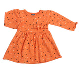 Girls Full Sleeves Frock - Peach, Girls Frocks, Chase Value, Chase Value