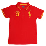 Boys Half Sleeves Polo T-Shirt - Red, Kids, Boys T-Shirts, Chase Value, Chase Value