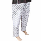 Women's Printed Trouser - White, Women, Pants & Tights, Chase Value, Chase Value