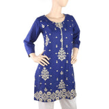 Women's Embroidery Kurti - Royal Blue, Women, Ready Kurtis, Chase Value, Chase Value