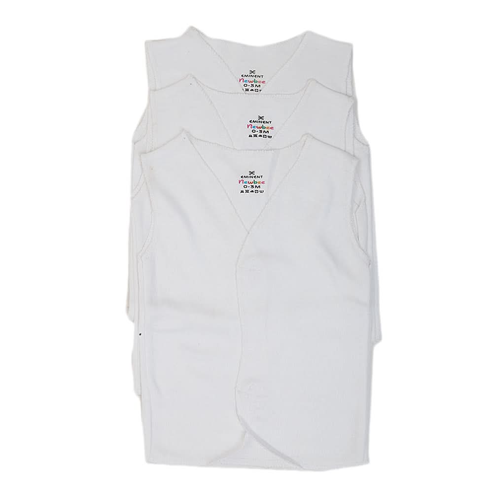 Boys 3Pcs Vest Velcro - White, Kids, Boys Vest, Chase Value, Chase Value
