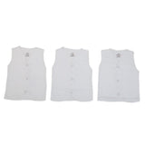Newborn Boys 3Pcs Vest Button - White, Kids, Boys Vest, Chase Value, Chase Value