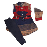 Girls Half Sleeves Tights Suit - Navy Blue, Kids, Girls Sets And Suits, Chase Value, Chase Value