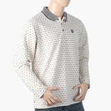 Men's Full Sleeves Polo T-Shirt - Fawn, Men's T-Shirts & Polos, Chase Value, Chase Value