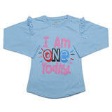 Girls Full Sleeves Jersey T-Shirt - Blue, Kids, Girls T-Shirts, Chase Value, Chase Value