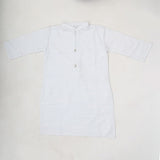 Girls Plain Khaddar Kurti - White, Kids, Girls Kurti, Chase Value, Chase Value