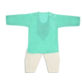Newborn Boys Embroidered Shalwar Kameez -Cyan, Kids, NB Boys Shalwar Suits, Chase Value, Chase Value
