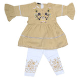Girls Half Sleeves Tights Suit - Beige, Kids, Girls Sets And Suits, Chase Value, Chase Value