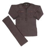 Boys Embroidered Shalwar Kameez - Dark Purple, Kids, Boys Shalwar Kameez, Chase Value, Chase Value