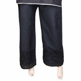 Women's Bell Bottom Embroidered Trouser - Black, Women, Pants & Tights, Chase Value, Chase Value