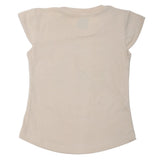 Girls Printed Half Sleeves T-Shirt 4693 - Beige, Kids, Girls T-Shirts, Chase Value, Chase Value