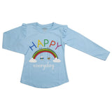 Girls Full Sleeves Jersey T-Shirt - Blue, Kids, Girls T-Shirts, Chase Value, Chase Value