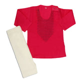 Newborn Boys Embroidered Shalwar Kameez - Dark Pink, Kids, NB Boys Shalwar Suits, Chase Value, Chase Value