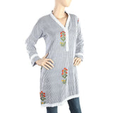 Women's Embroidery Strip Kurti - Navy Blue, Women, Ready Kurtis, Chase Value, Chase Value