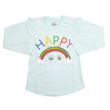 Girls Full Sleeves Jersey T-Shirt - Cyan, Kids, Girls T-Shirts, Chase Value, Chase Value