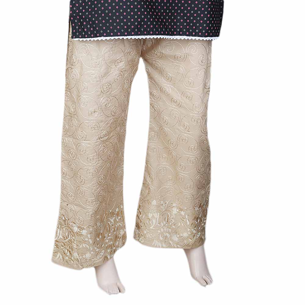 Women's Embroidered Trouser - Copper, Women, Pants & Tights, Chase Value, Chase Value