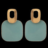 Women's Ear Tops - Light Green, Women, Earrings & Tops, Chase Value, Chase Value