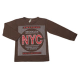 Boys Full Sleeves T-Shirt - Olive Green, Kids, Boys T-Shirts, Chase Value, Chase Value