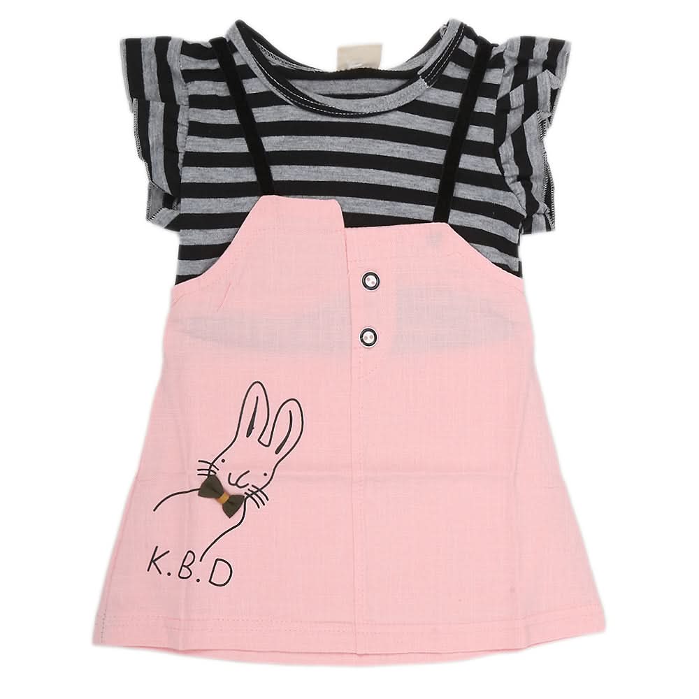 Newborn Girls Frock - Pink, Kids, NB Girls Frocks, Chase Value, Chase Value