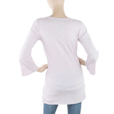Women's Front Bottom Embroidered Top - Purple, Women, T-Shirts And Tops, Chase Value, Chase Value