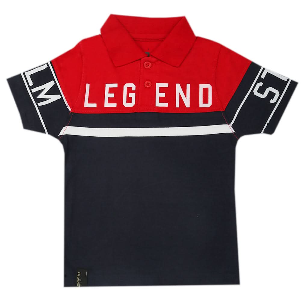 Boys Half Sleeves Polo T-Shirt - Red, Boys T-Shirts, Chase Value, Chase Value
