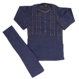 Boys Embroidered Shalwar Kameez - Navy Blue, Kids, Boys Shalwar Kameez, Chase Value, Chase Value