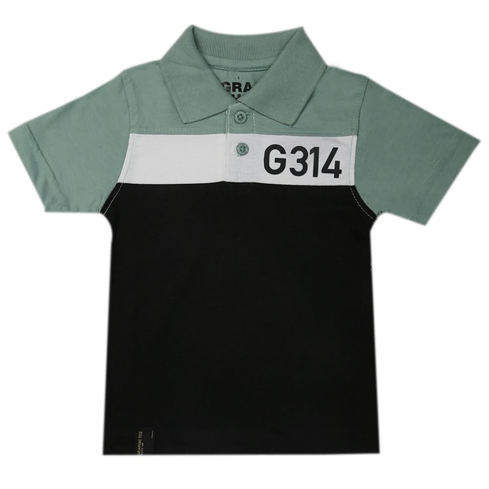 Boys Half Sleeves Polo T-Shirt - Cyan, Boys T-Shirts, Chase Value, Chase Value