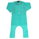 Boys Embroidered Shalwar Kameez - Sea Green, Kids, Boys Shalwar Kameez, Chase Value, Chase Value