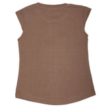 Girls Printed Half Sleeves T-Shirt 4692 - Light Brown, Kids, Girls T-Shirts, Chase Value, Chase Value