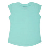 Girls Printed Half Sleeves T-Shirt 4692 - Sea Green, Kids, Girls T-Shirts, Chase Value, Chase Value