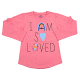 Girls Full Sleeves Jersey T-Shirt - Pink, Kids, Girls T-Shirts, Chase Value, Chase Value