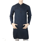 Men's Stamp Kurta - Steel Blue, Men, Kurtas, Chase Value, Chase Value