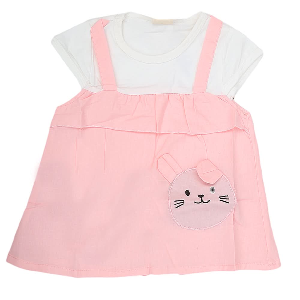Newborn Girls Frock - Pink, Kids, NB Girls Frocks, Chase Value, Chase Value