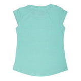 Girls Printed Half Sleeves T-Shirt 4701 - Cyan, Kids, Girls T-Shirts, Chase Value, Chase Value
