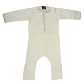 Boys Embroidered Shalwar Kameez - White, Kids, Boys Shalwar Kameez, Chase Value, Chase Value