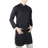 Men's Stamp Kurta - Black, Men, Kurtas, Chase Value, Chase Value
