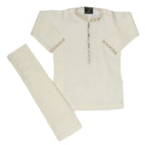 Boys Embroidered Shalwar Kameez - Off White, Kids, Boys Shalwar Kameez, Chase Value, Chase Value