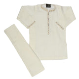 Boys Embroidered Shalwar Kameez - White, Kids, Boys Shalwar Kameez, Chase Value, Chase Value