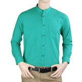 Men's Business Casual Shirt - Green - test-store-for-chase-value