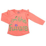 Girls Full Sleeves Jersey T-Shirt - Pink, Kids, Girls T-Shirts, Chase Value, Chase Value