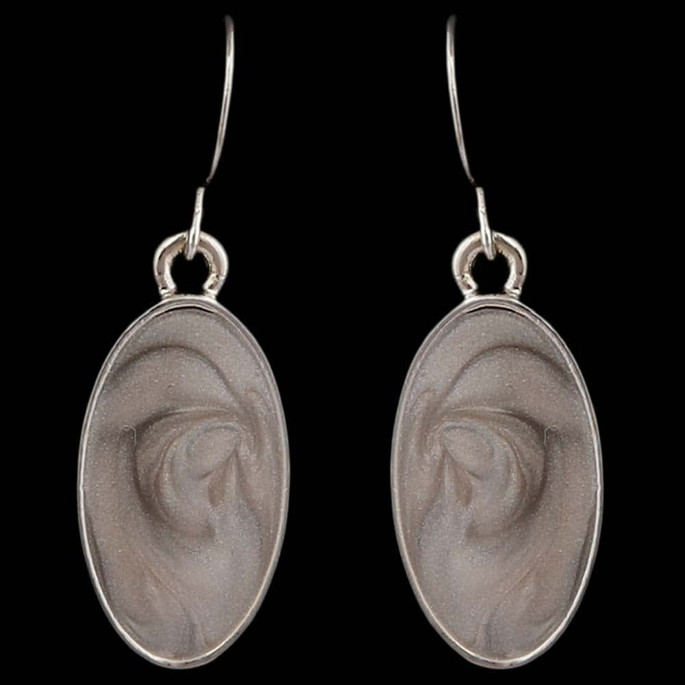 Women's Ear Tops - Grey & Silver, Women, Earrings & Tops, Chase Value, Chase Value